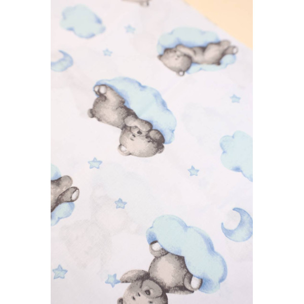 Бавовняна пелюшка · 90×70 см · Ведмедик хмаринка — Babywear