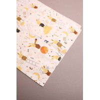 Бавовняна пелюшка · 70×90 см · Бежевий зайчик — Babywear