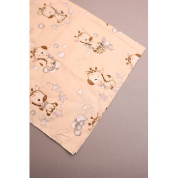 Бавовняна пелюшка · 90×70 см · Жираф із зірочками — Babywear
