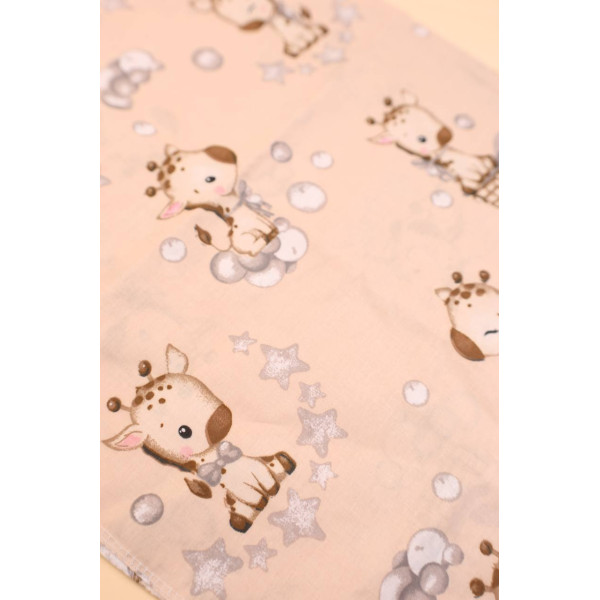 Бавовняна пелюшка · 90×70 см · Жираф із зірочками — Babywear