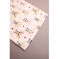 Бавовняна пелюшка · 90×70 см · Пандочки на веселках — Babywear
