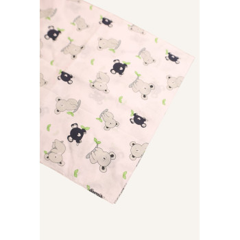 Бавовняна пелюшка · 70×90 см · Сіра коала на гілочці — Babywear
