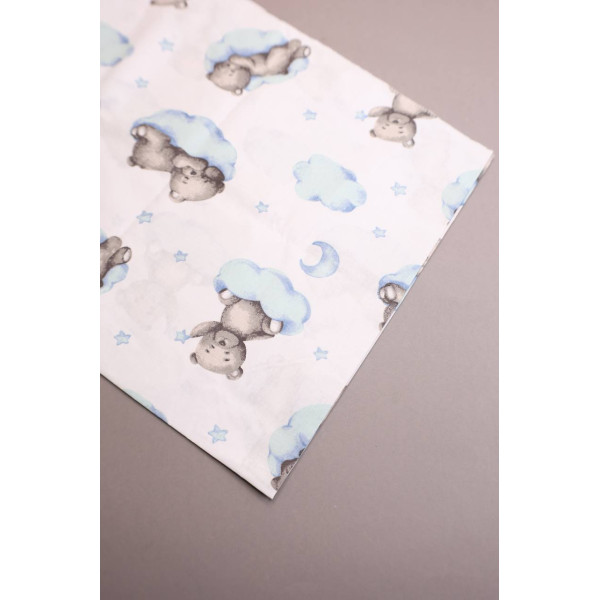 Бавовняна пелюшка · 90×110 см · Ведмедик на хмаринці — Babywear