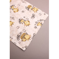 Бавовняна пелюшка · 90×110 см · Бежеві жирафи — Babywear