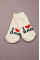 Теплі махрові носочки Молочні I love dad
