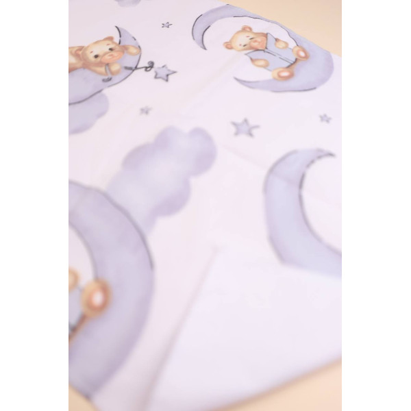 Непромокаюча пелюшка · 50×40 см. · Ведмедик з хмаринками — Babywear
