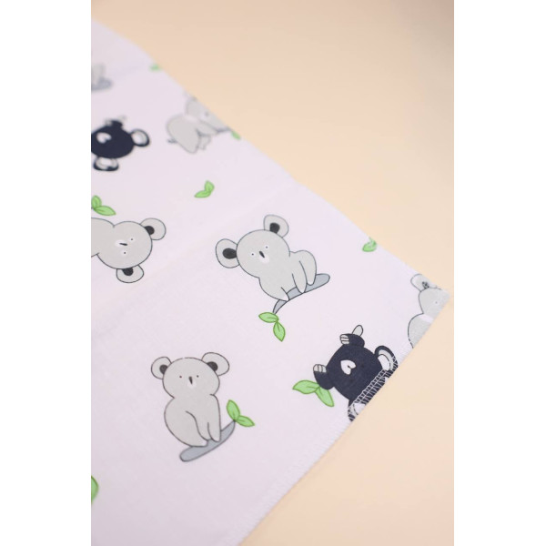 Непромокаюча пелюшка · 80×65 см · Сіра коала — Babywear
