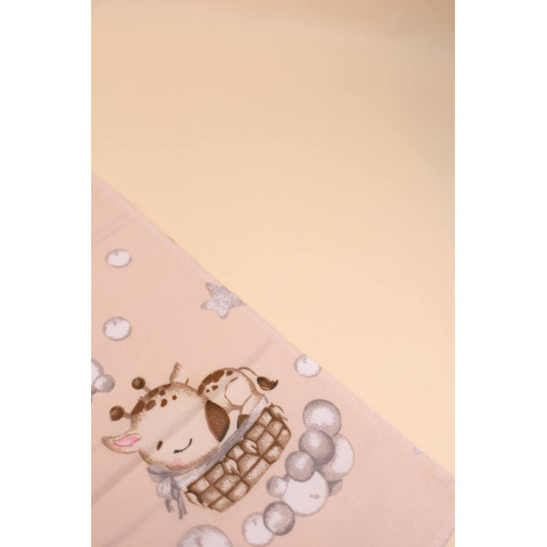 Непромокаюча пелюшка · 60×45 см · Жираф із зірочками · Водонепроникна — Babywear