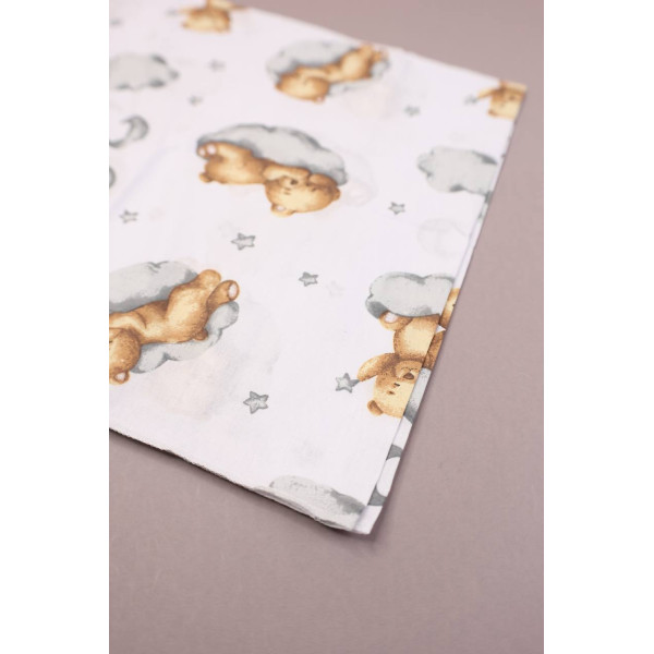 Бавовняна пелюшка · 90×70 см · Ведмедики на хмаринках — Babywear