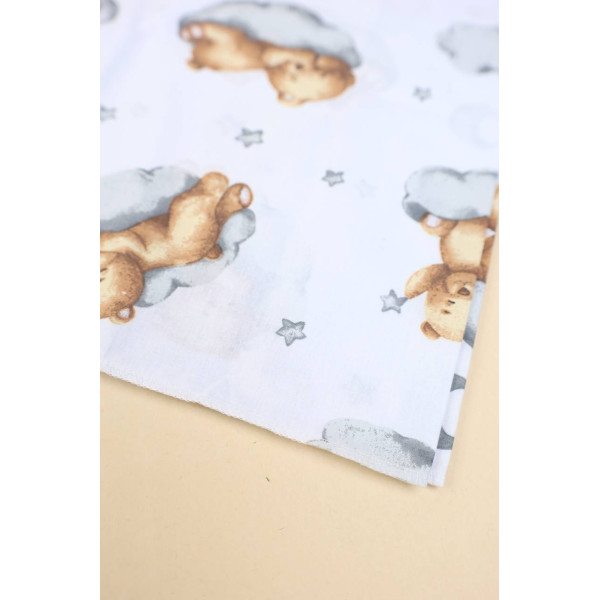 Бавовняна пелюшка · 90×70 см · Ведмедики на хмаринках — Babywear