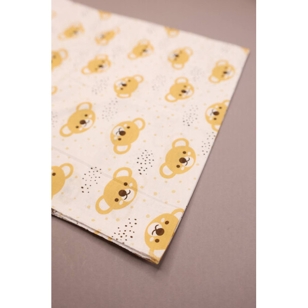 Бавовняна пелюшка · 90×70 см · Бежеві коали — Babywear