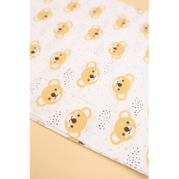 Бавовняна пелюшка · 90×70 см · Бежеві коали — Babywear