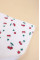 Непромокаюча пелюшка · 120×60 см · Біла з вишеньками — Babywear