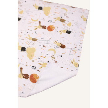 Непромокаюча пелюшка · 120×60 см · Бежевий кролик · Водонепроникна — Babywear