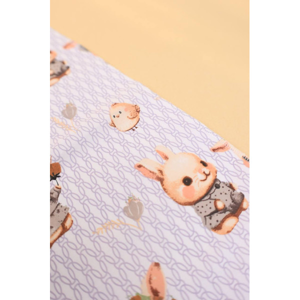 Непромокаюча пелюшка · 50×40 см. · Зайченята з пташенятами — Babywear