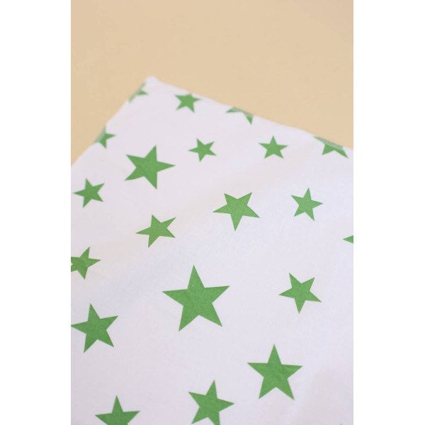 Непромокаюча пелюшка · 50×40 см. · Зелені зірочки — Babywear