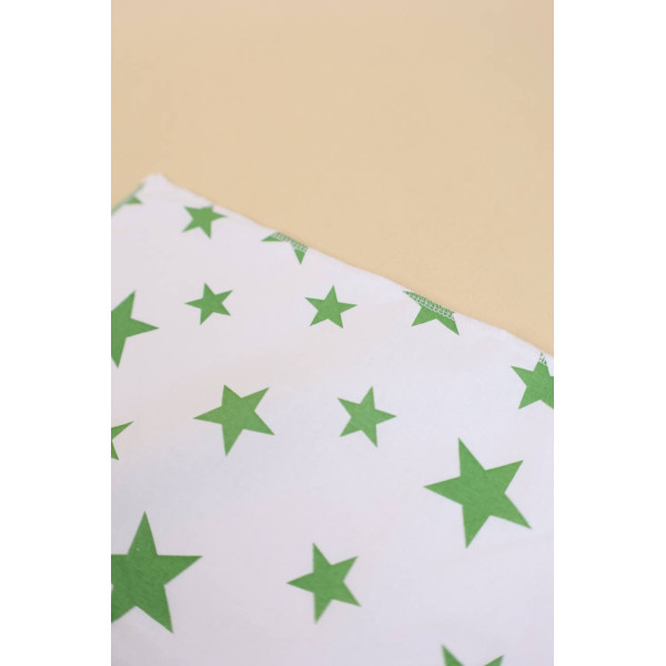 Непромокаюча пелюшка · 50×40 см. · Зелені зірочки — Babywear