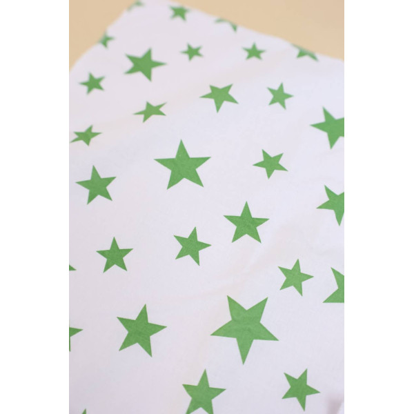 Непромокаюча пелюшка · 50×40 см. · Зелені зірочки — Babywear