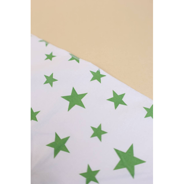 Непромокаюча пелюшка · 50×40 см. · Зелені зірочки — Babywear