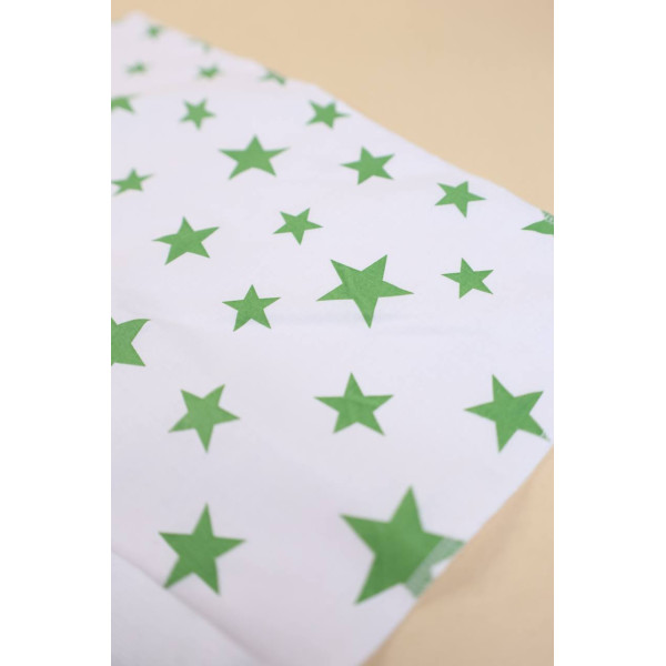 Непромокаюча пелюшка · 50×40 см. · Зелені зірочки — Babywear