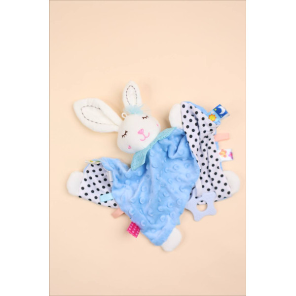 Іграшка обіймашка Блакитний Зайчик