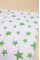 Бавовняна пелюшка · 90×110 см · Біла з зеленими зірочками — Babywear
