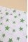 Бавовняна пелюшка · 90×110 см · Біла з зеленими зірочками — Babywear
