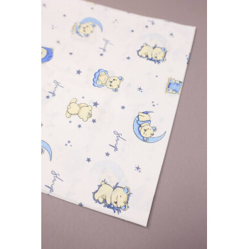 Бавовняна пелюшка · 90×110 см · Ведмедик на місяці — Babywear