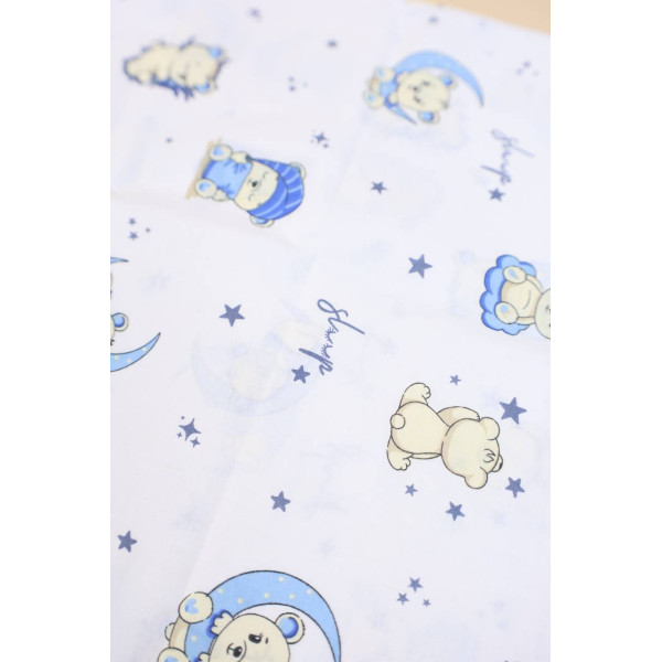 Бавовняна пелюшка · 90×110 см · Ведмедик на місяці — Babywear