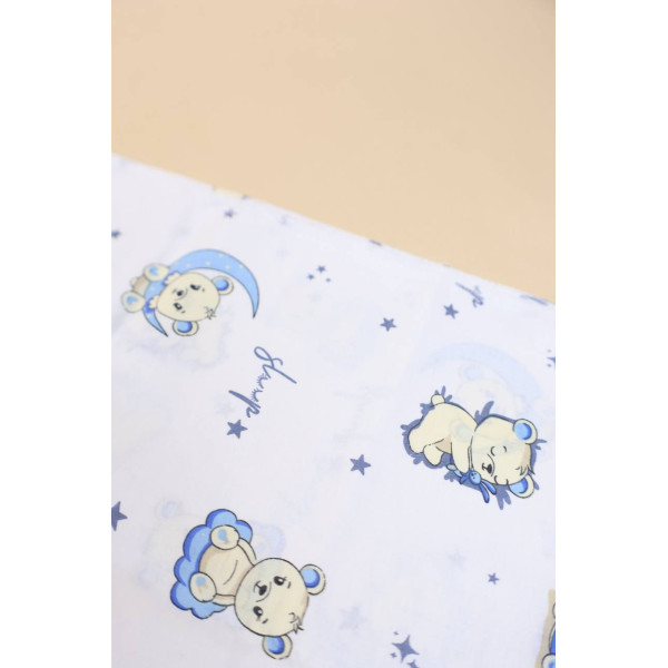 Бавовняна пелюшка · 90×110 см · Ведмедик на місяці — Babywear