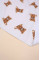 Непромокаюча пелюшка · 60×45 см · Коричневі ведмедики — Babywear