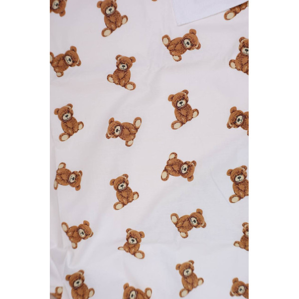 Непромокаюча пелюшка · 60×45 см · Коричневі ведмедики — Babywear