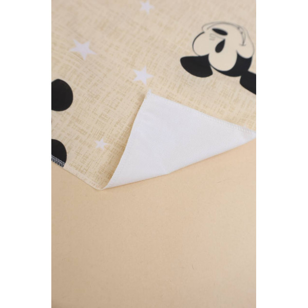 Непромокаюча пелюшка · 50×40 см. · Бежева з Міккі · Водонепроникна — Babywear