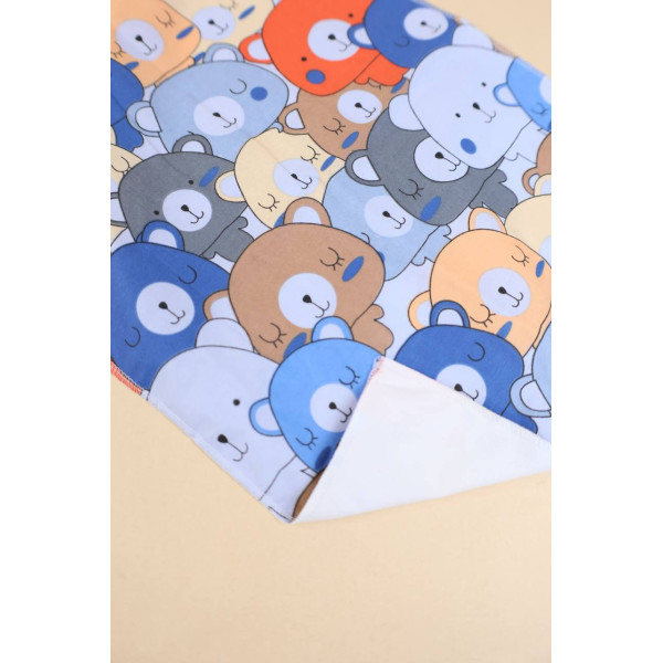 Непромокаюча пелюшка · 50×40 см. · Кольорові ведмедики — Babywear