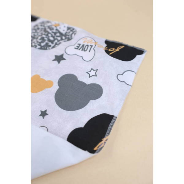 Непромокаюча пелюшка · 50×40 см. · Сіра з Міккі — Babywear