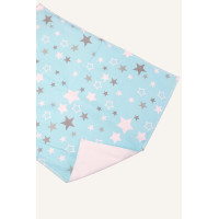 Непромокаюча пелюшка · 50×40 см. · Бірюзова із зірочками — Babywear