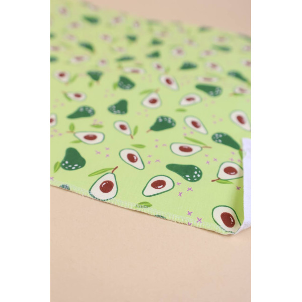 Непромокаюча пелюшка · 80×65 см · Зелена з авокадо — Babywear