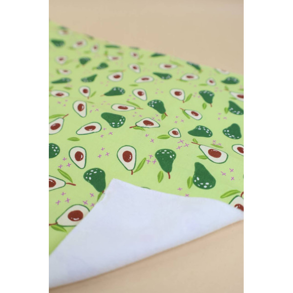 Непромокаюча пелюшка · 80×65 см · Зелена з авокадо — Babywear