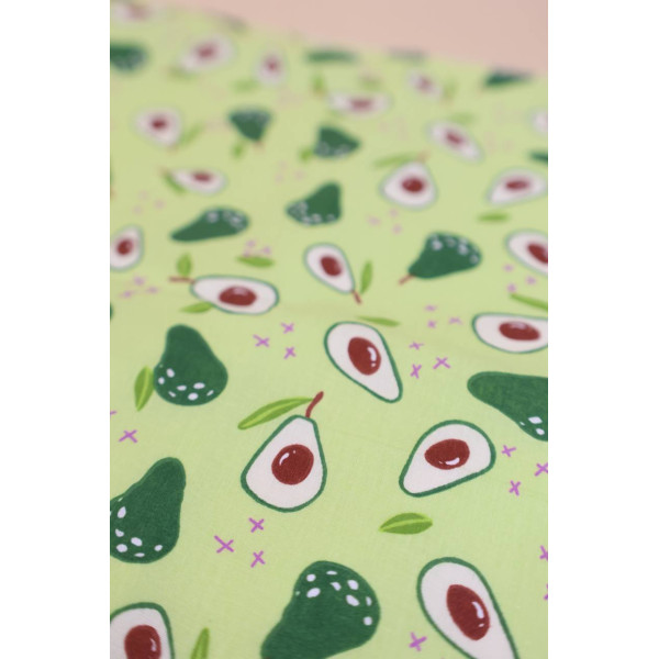 Бавовняна пелюшка · 60×45 см · Зелена з авокадо — Babywear