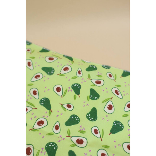Бавовняна пелюшка · 60×45 см · Зелена з авокадо — Babywear