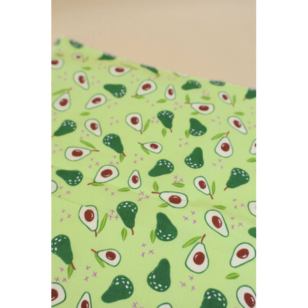 Бавовняна пелюшка · 60×45 см · Зелена з авокадо — Babywear