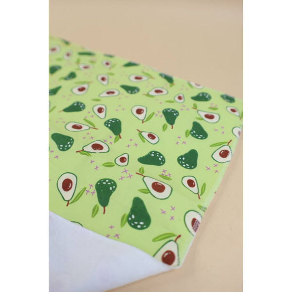 Бавовняна пелюшка · 60×45 см · Зелена з авокадо — Babywear