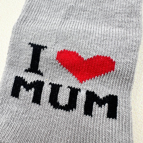 Носочки тонкі бавовняні  мокко I lovе mum
