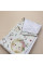 Непромокаюча пелюшка · 120×60 см · Біла місяць зорі — Babywear