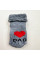 Теплі махрові Сірі Love dad