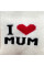 Теплі махрові Молочні I Love mum