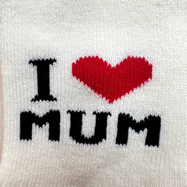 Теплі махрові Молочні I Love mum