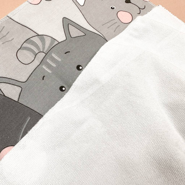 Бавовняна пелюшка · Сірі коти — Babywear