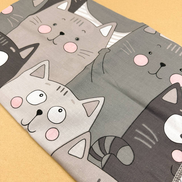 Бавовняна пелюшка · Сірі коти — Babywear