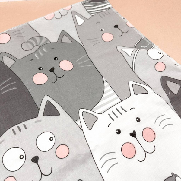 Бавовняна пелюшка · Сірі коти — Babywear